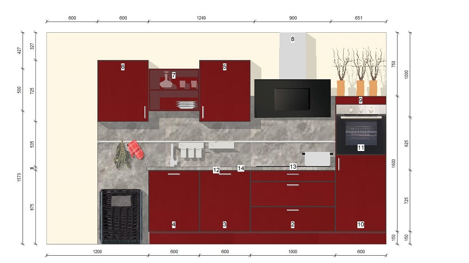matt-piros-egysoros-modern-konyhabutor-3